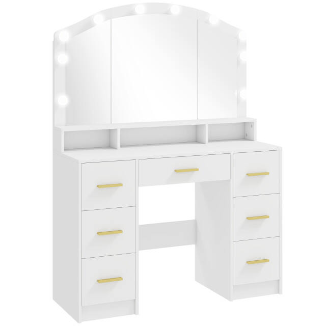 4goodz Hollywood kaptafel met 10 led 110x40x150cm - 3503467 large