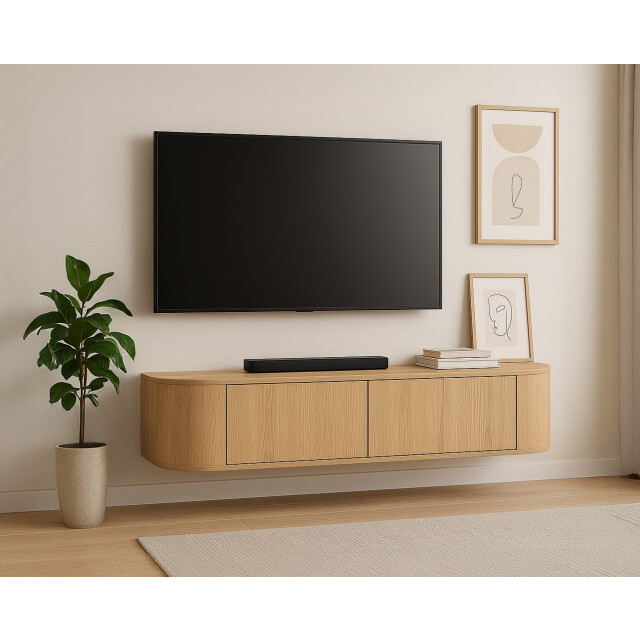 Livingfurn tv-meubel novero zwevend 35x140x33cm 3286015 large
