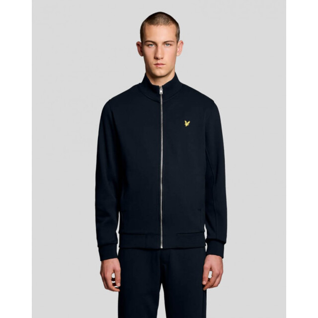 Lyle and Scott Ml2416v oique zip thtough dark navy z271 sweater cardigan Dark Navy Z271/ML2416V Oique Zip Thtough large