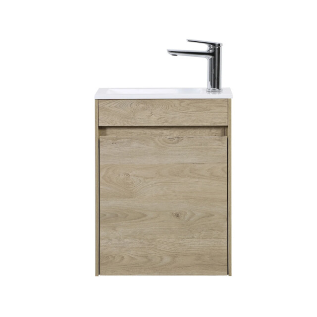 Badplaats Toiletmeubel sinta 40 x 22 cm kastanje fonteinmeubel met 3524152 large