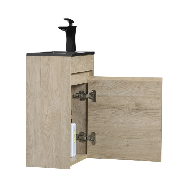 Badplaats Toiletmeubel sinta 40 x 22 cm kastanje fonteinmeubel met 3524151 large