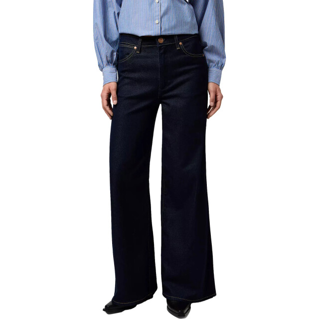 Wrangler Canyon wide high rise dark denim lines 112371187 large