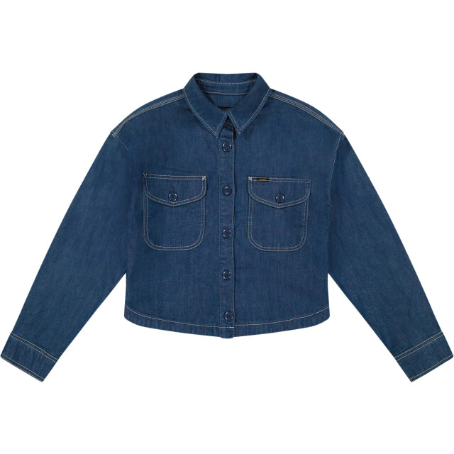 Lee Flap pocket shirt blue denim 112370962 large