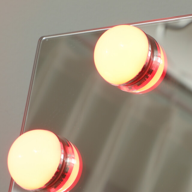 4goodz Passpiegel 150x40 cm rgb-led staande spiegel met 21 gloeilampen 7 3524642 large