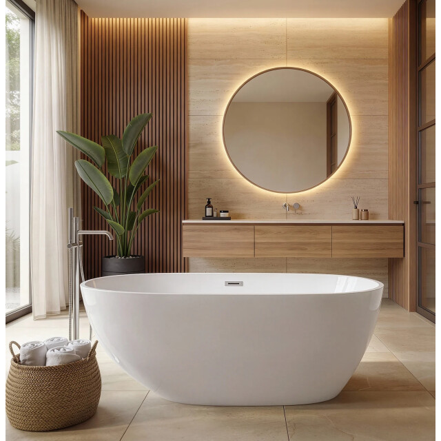 Badplaats Ligbad peru 170 x 80 x 58 cm vrijstaand bad hoogglans 3267963 large