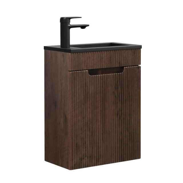 Badplaats Toiletmeubel thermis 40 x 22 cm bruin fonteinmeubel met 3523665 large