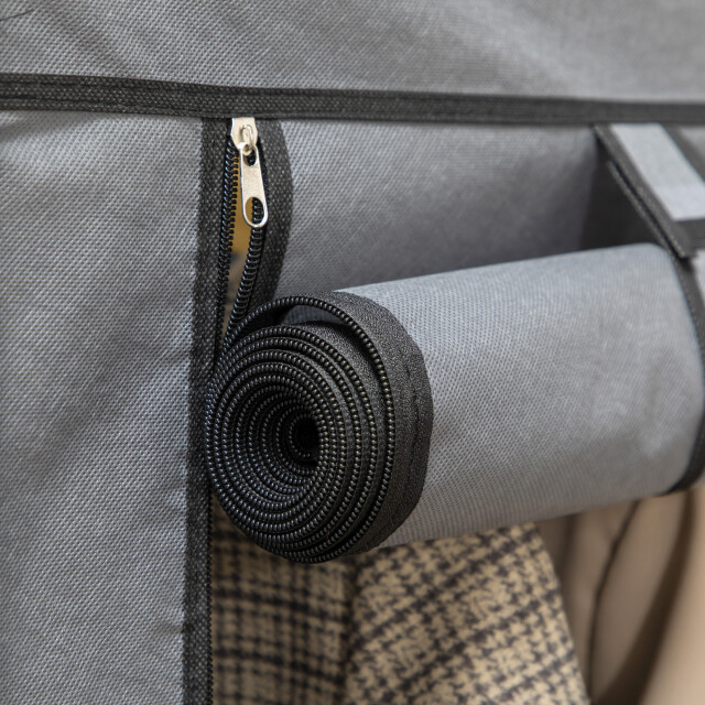 4goodz Stoffen kledingkast met stof opvouwbaar 125x43x162,5 cm - 3524710 large