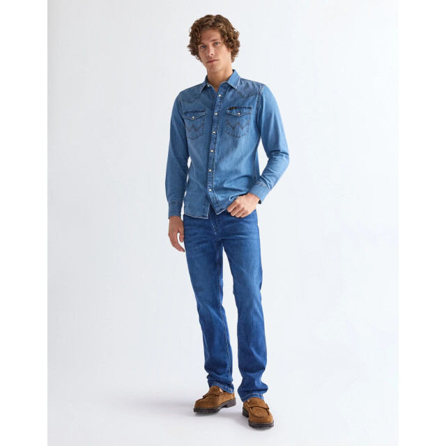 Wrangler Greensboro heren regular straight-fit jeans dandelion summer WRANGLER 112378852 Greensboro DandelionSummer large