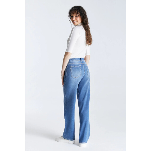 Cup of Joe Nova wide straight jeans medium blue COJ Nova MediumBlue large