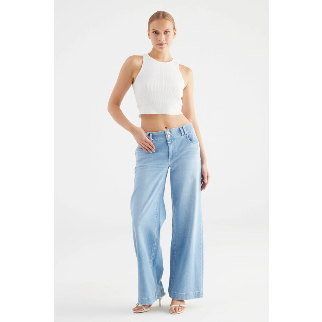 Cup of Joe Carlotta wide leg jeans light blue COJ Carlotta LightBlue large