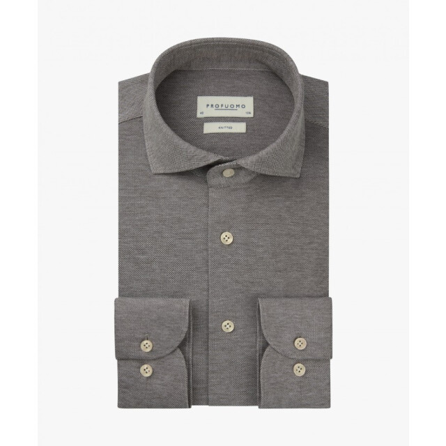 Profuomo Ppxh10023c - overhemd cutaway lange mouw profu H/PPXH10023C large