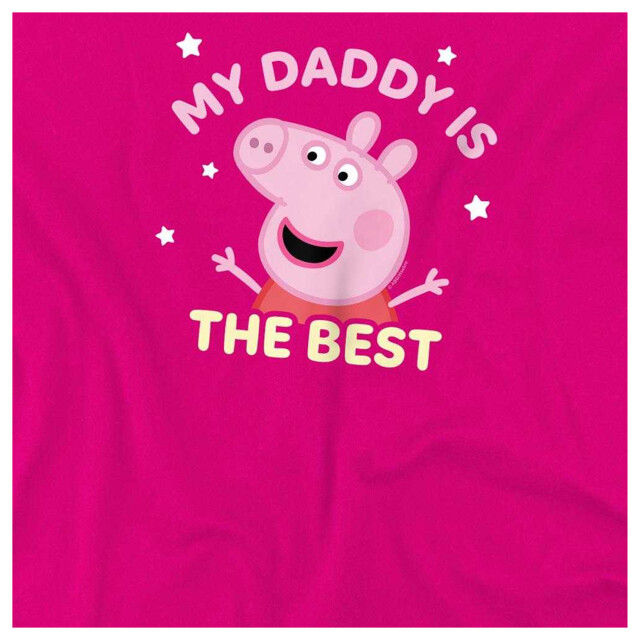 Peppa Pig Meisjes mijn papa is de beste t-shirt UTTV25842_fuchsia large