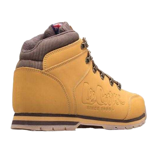 Lee Cooper Heren logo leren wandelschoenen UTPP7782_yellow large