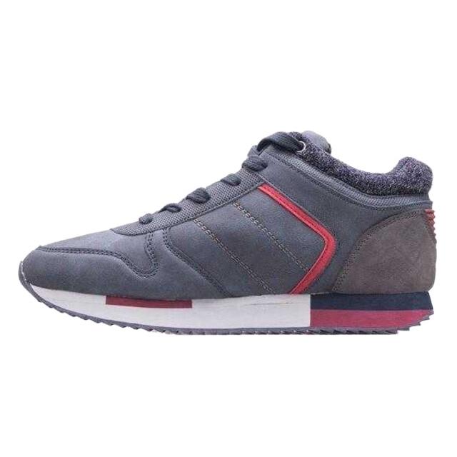 Lee Cooper Heren logo leren wandelschoenen UTPP7782_grey large