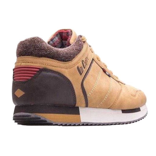 Lee Cooper Heren logo leren wandelschoenen UTPP7782_brown large