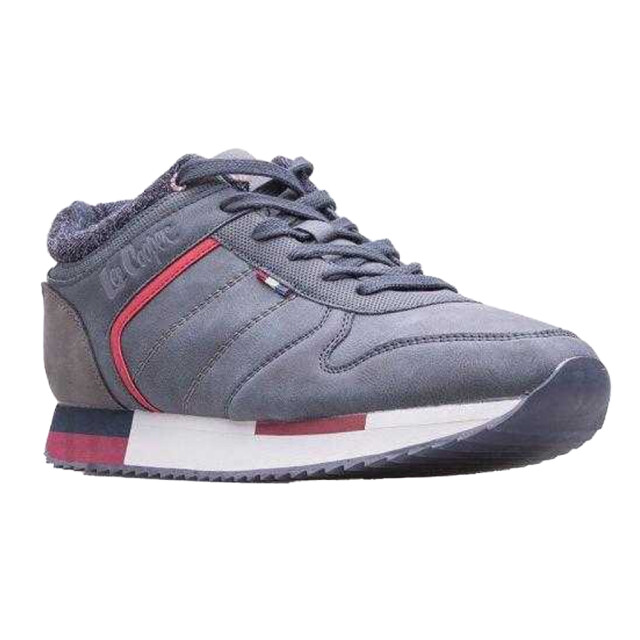 Lee Cooper Heren logo leren wandelschoenen UTPP7782_grey large