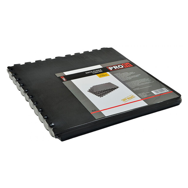 ProFit Eva effen puzzelmat (set van 4) UTPP8107_black large