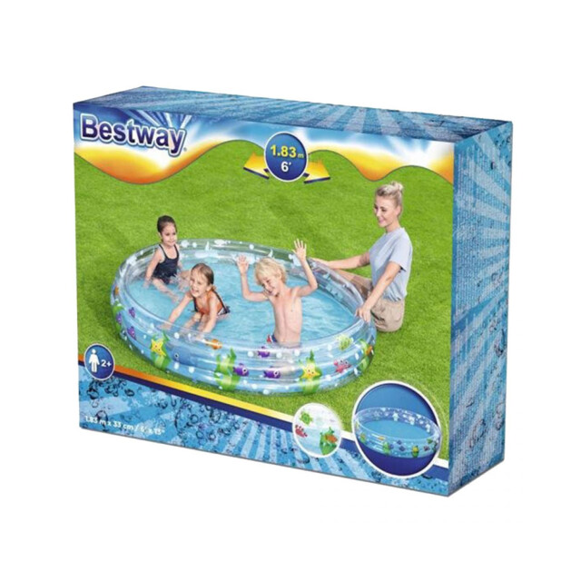 BESTWAY Bedrukt pierenbadje UTPP7105_blue large