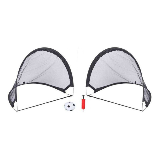 Dunlop Pop up voetbaldoelen set (set van 4) UTPP12484_whiteblackred large