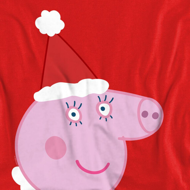 Peppa Pig Unisex volwassen mummie varken kerstmuts sweatshirt UTTV26589_red large