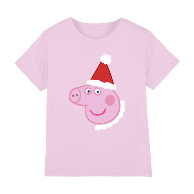 Peppa Pig Kinderen/kinderen kerstmuts t-shirt UTTV26582_pink large