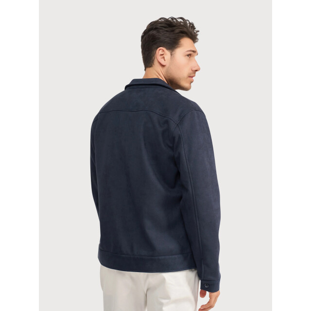 Blue Industry Het suède look overshirt | MILANOW25-M42 large