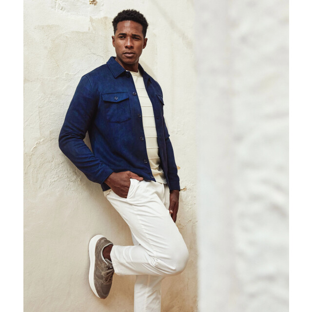Blue Industry Het suède look overshirt | MILANOW25-M42 large