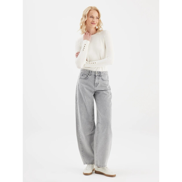 Cup of Joe Mid waist balloon jeans; %100 co; 317 grey denim 4106.86.0013 large