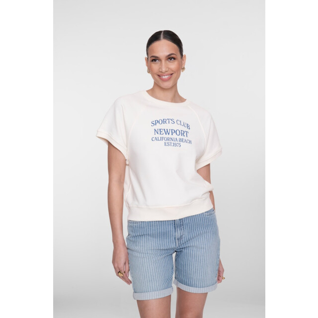 Geisha Sweater short sleeves ''sports club'' off-white 4209.02.0038 large