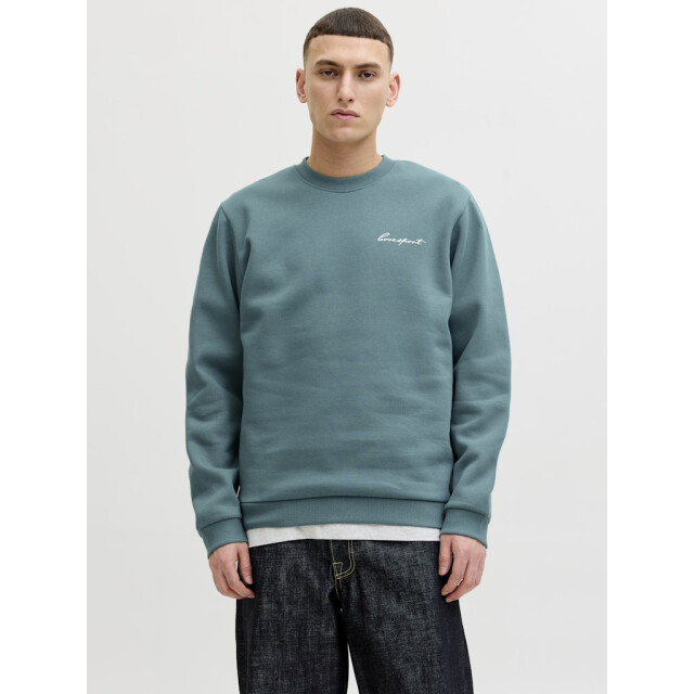 Jack & Jones Jcodust script sweat crew neck esmerald 5209.24.0011 large