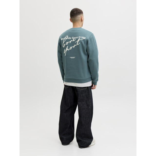 Jack & Jones Jcodust script sweat crew neck esmerald 5209.24.0011 large