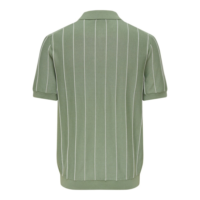 Only & Sons Onssaim reg 12 stripe ss polo knit dessin 5369.29.0020 large