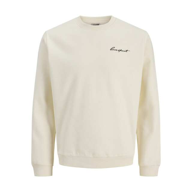 Jack & Jones Jcodust script sweat crew neck off-white 5209.02.0002 large