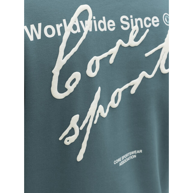 Jack & Jones Jcodust script sweat crew neck esmerald 5209.24.0011 large