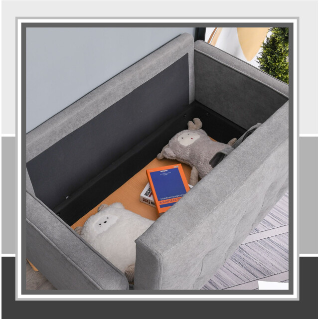 4goodz 2-zitsbank met opbergruimte en knoopgestikte rug - 3527138 large