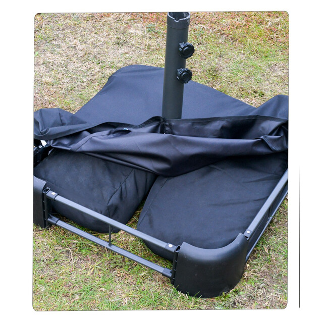 4goodz Duo-parasol-set met parasolvoet 460x270 cm brede parasol - 3527281 large