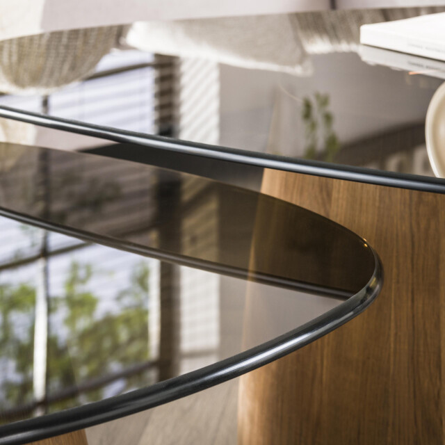 Hoyz salontafel tinto driehoekig set van 2 brons glas 3423833 large