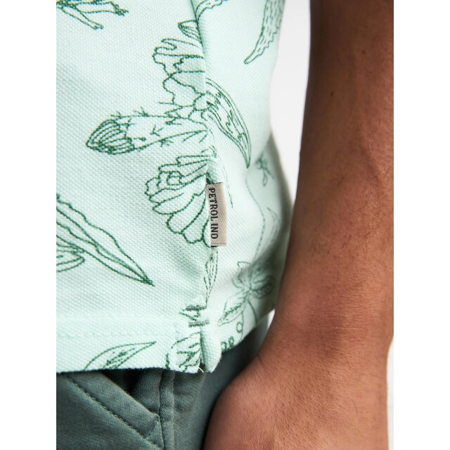 Petrol Industries Heren polo m-1060-pol905 6181 cool mint Petrol M 1060 POL905 6181CoolMint large