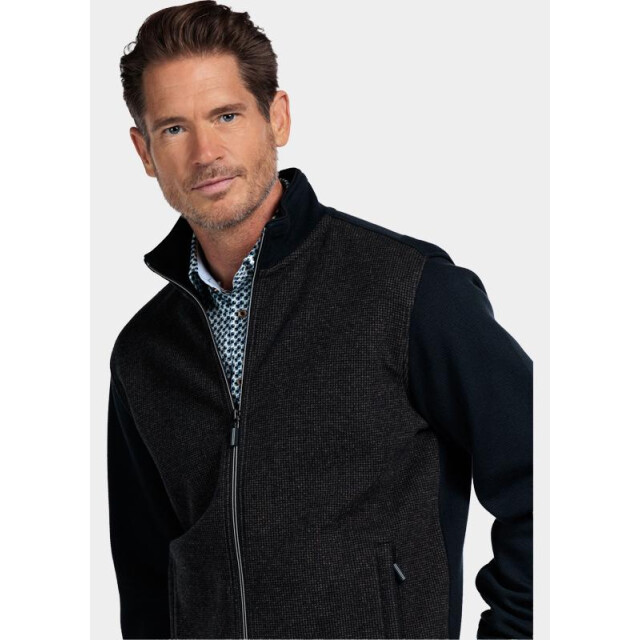 Baileys Vest heren sweat cardigan zip 2-tone ja 522250/85 200353 large