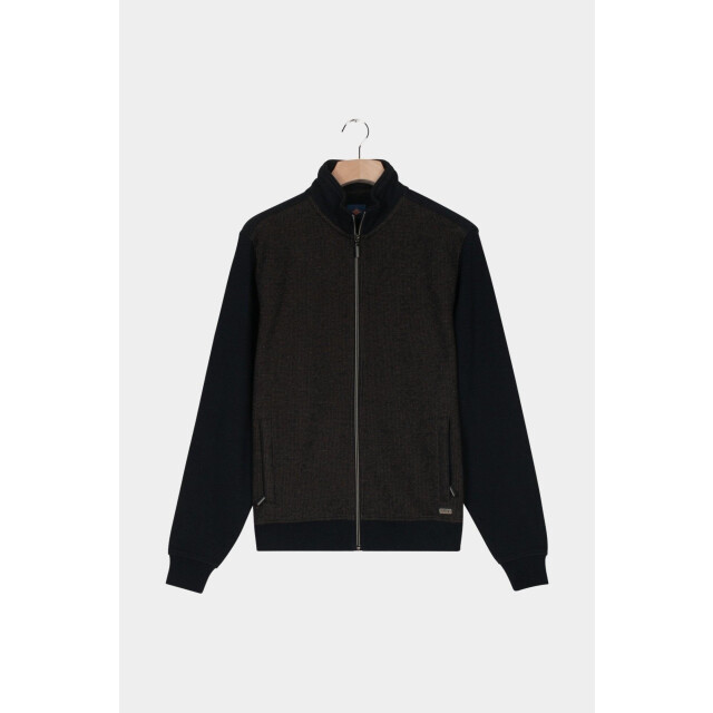 Baileys Vest heren sweat cardigan zip 2-tone ja 522250/85 200353 large