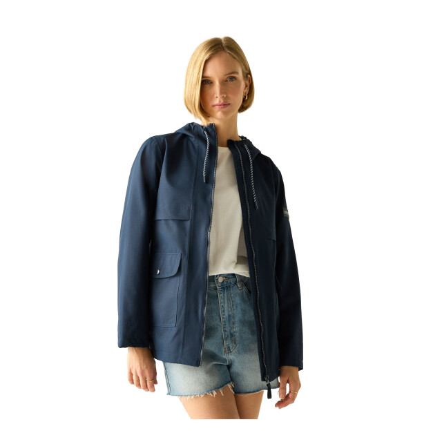 Regatta Dames orlea floral waterdichte jas UTRG12626_navy large
