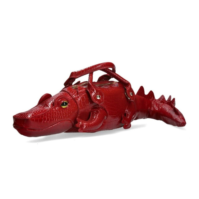 Laura Vita Sac croco rouge Sac Croco large