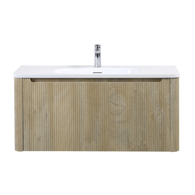 Badplaats Badkamermeubel set tundra 100 x 48 cm licht badmeubel met 3529375 large