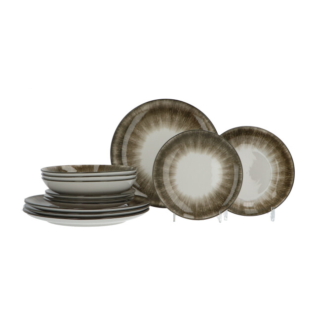 Luzzo ® sofi serviesset 4 persoons 12-delig porselein - 3529718 large