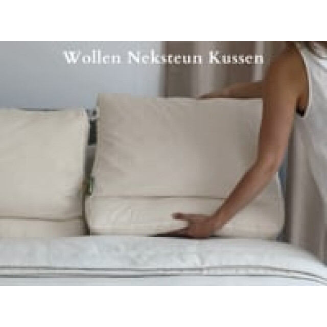 Terschellinger Wolweelde Terschellinger 100% natuurlijk wollen neksteunkussen 50 x 60 cm hoofdkussen 3060043 large