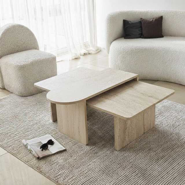 CaliCosy Salontafels set van 2 asymmetrische bladen l105 cm livia 3529397 large