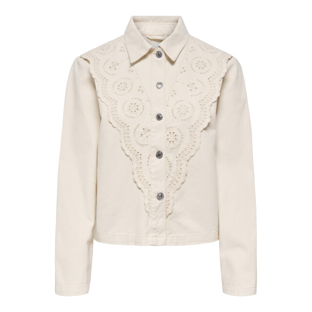 Only onlelsa crochet shirt jacket cc otw 15361137 moonbeam 06111.198.0112 large
