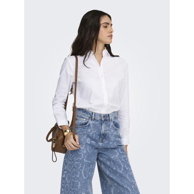 Jacqueline de Yong mio l/s shirt wvn noos 15149877 white 06615.100.0142 large