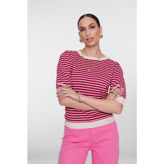 Geisha pull stripe lrx 64066-14 710 lurex fuchsia port 06712.185.0020 large