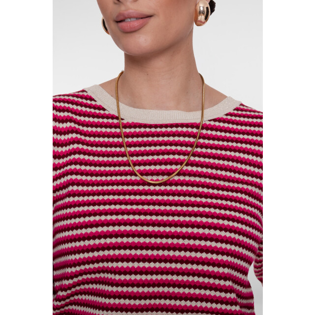 Geisha pull stripe lrx 64066-14 710 lurex fuchsia port 06712.185.0020 large